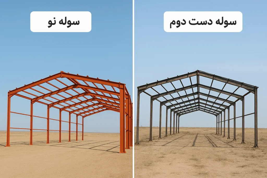 مقایسه سوله دست دوم با سوله نو 