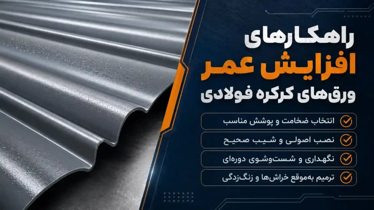راهکار های افزایش عمر ورق های کرکره فولادی