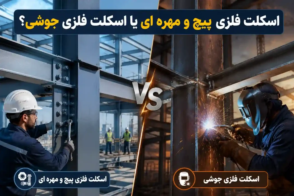 اسکلت فلزی جوشی یا پیچ و مهره ای؟
